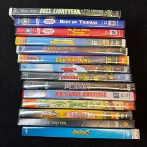Lot 14 kids DVDs Thomas Buzz Dinosaur X-men Train Dragon Bob builder Boxtrolls